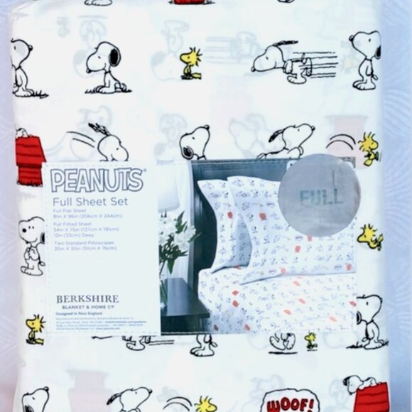 Peanuts Snoopy Woodstock Red Dog House FULL Size Sheet Set - Picture 3 of 3